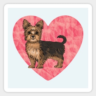 I Love Yorkie Magnet